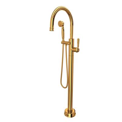 Rohl TTD06HF1LMULB - Traditional Single Hole Floor Mount Tub Filler Trim