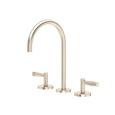 Rohl AM08D3LMSTN - Amahle™ Widespread Lavatory Faucet With C-Spout