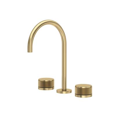 Rohl AM08D3IWAG - Amahle™ Widespread Lavatory Faucet With C-Spout