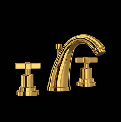 Rohl A1208XMULB-2 - Lombardia® Widespread Lavatory Faucet With C-Spout
