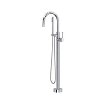 Rohl TMB06HF1LMAPC - Knurled Single Hole Floor Mount Tub Filler Trim