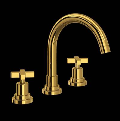 Rohl A2228XMULB-2 - Lombardia® Widespread Lavatory Faucet With C-Spout