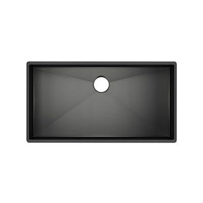 Rohl RSS3318BKS - Forze™ 33" Single Bowl Stainless Steel Kitchen Sink