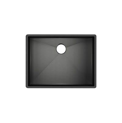 Rohl RSS2418BKS - Forze™ 24" Single Bowl Stainless Steel Kitchen Sink
