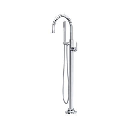 Rohl TAP05HF1LMAPC - Apothecary™ Single Hole Floor Mount Tub Filler Trim