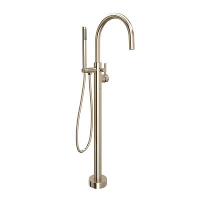 Rohl TTE06HF1LMSTN - Tenerife™ Single Hole Floor Mount Tub Filler Trim