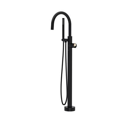 Rohl TEC06HF1IWMBN - Eclissi™ Single Hole Floor Mount Tub Filler Trim With C-Spout