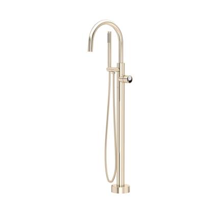 Rohl TEC06HF1IWSNC - Eclissi™ Single Hole Floor Mount Tub Filler Trim With C-Spout