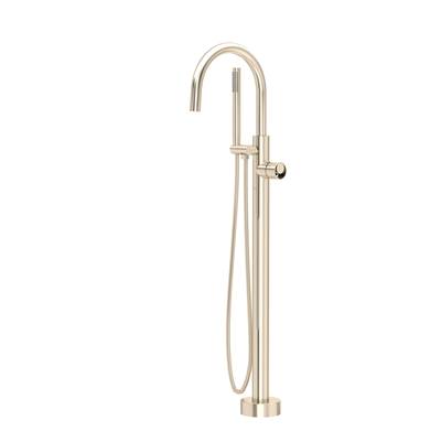 Rohl TEC06HF1IWSTN - Eclissi™ Single Hole Floor Mount Tub Filler Trim With C-Spout