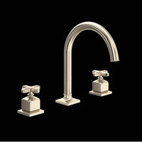 Rohl AP08D3XMSTN - Apothecary™ Widespread Lavatory Faucet With C-Spout