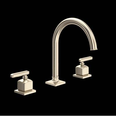Rohl AP08D3LMSTN - Apothecary™ Widespread Lavatory Faucet With C-Spout