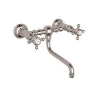 Rohl A1405/44XMSTN-2 - Acqui® Wall Mount Bridge Lavatory Faucet