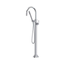 Rohl TLB06HF1LMAPC - Lombardia® Single Hole Floor Mount Tub Filler Trim