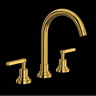 Rohl A2208LMULB-2 - Lombardia® Widespread Lavatory Faucet With C-Spout