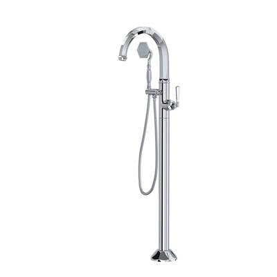Rohl TPN06HF1LMAPC - Palladian® Single Hole Floor Mount Tub Filler Trim