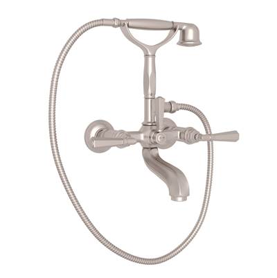 Rohl A1901LMSTN - Palladian® Exposed Wall Mount Tub Filler
