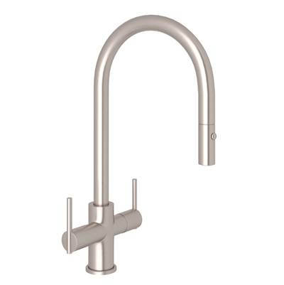 Rohl CY657L-STN-2 - Pirellone™ Two Handle Pull-Down Kitchen Faucet
