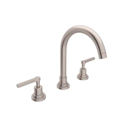 Rohl A2208LMSTN-2 - Lombardia® Widespread Lavatory Faucet With C-Spout