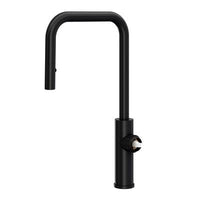 Rohl EC56D1MB - Eclissi™ Pull-Down Kitchen Faucet With U-Spout - Less Handle