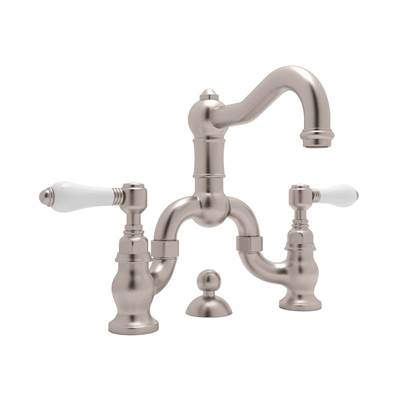 Rohl A1419LPSTN-2 - Acqui® Bridge Lavatory Faucet