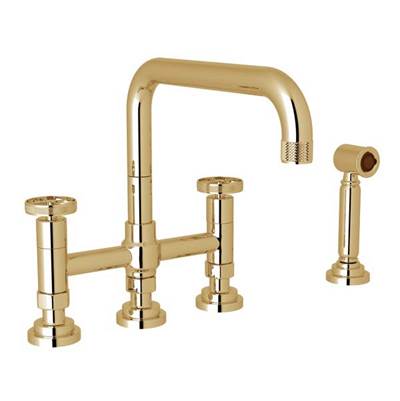 Rohl A3358IWWSULB-2 - Campo™ Bridge Kitchen Faucet With Side Spray