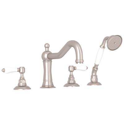 Rohl A1404LPSTN - Acqui® 4-Hole Deck Mount Tub Filler