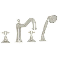 Rohl A1404XMPN - Acqui® 4-Hole Deck Mount Tub Filler
