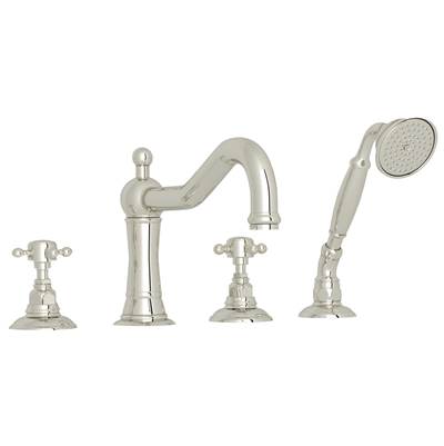 Rohl A1404XMPN - Acqui® 4-Hole Deck Mount Tub Filler