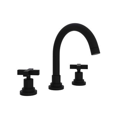 Rohl A2228XMMB-2 - Lombardia® Widespread Lavatory Faucet With C-Spout