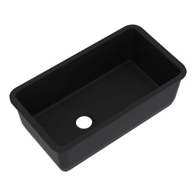 Rohl 6497-63 - Allia™ 34" Fireclay Single Bowl Undermount Kitchen Sink