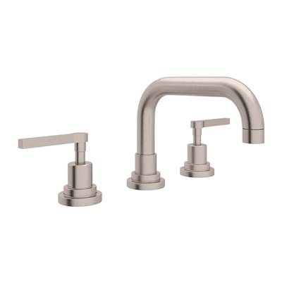 Rohl A2218LMSTN-2 - Lombardia® Widespread Lavatory Faucet With U-Spout