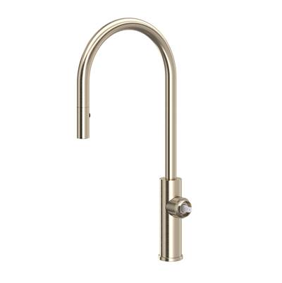 Rohl EC55D1STN - Eclissi™ Pull-Down Kitchen Faucet With C-Spout - Less Handle
