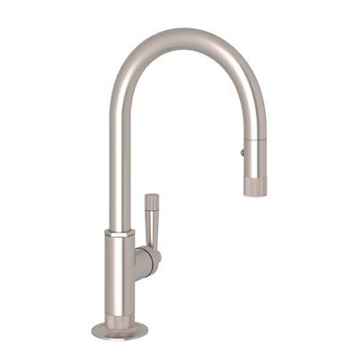 Rohl MB7930SLMSTN-2 - Graceline® Pull-Down Bar/Food Prep Kitchen Faucet With C-Spout