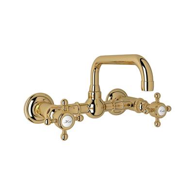 Rohl A1423XMIB-2 - Acqui® Wall Mount Bridge Lavatory Faucet With U-Spout