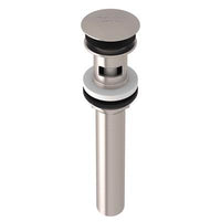 Rohl 5447STN - Lavatory Push Drain With Overflow