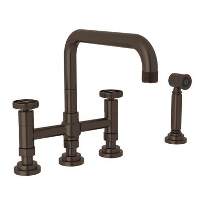Rohl A3358IWWSTCB-2 - Campo™ Bridge Kitchen Faucet With Side Spray