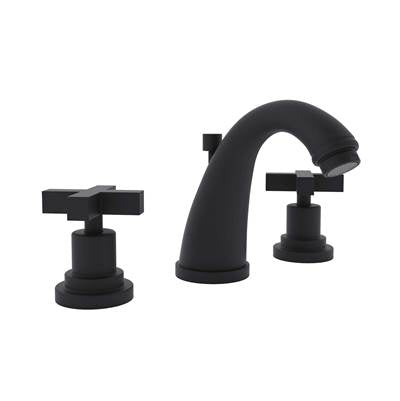 Rohl A1208XMMB-2 - Lombardia® Widespread Lavatory Faucet With C-Spout