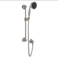 Rohl 1311STN - Handshower Set With 22" Slide Bar and 3-Function Handshower