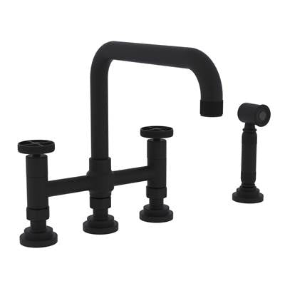 Rohl A3358IWWSMB-2 - Campo™ Bridge Kitchen Faucet With Side Spray