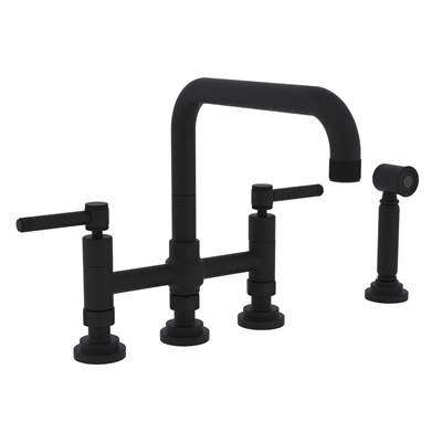 Rohl A3358ILWSMB-2 - Campo™ Bridge Kitchen Faucet With Side Spray