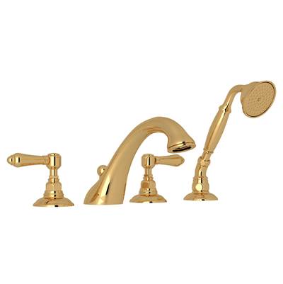 Rohl A1464LMULB - Acqui® 4-Hole Deck Mount Tub Filler