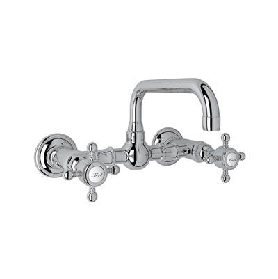 Rohl A1423XMAPC-2 - Acqui® Wall Mount Bridge Lavatory Faucet With U-Spout