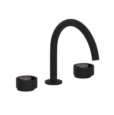 Rohl EC08D3IWMBN - Eclissi™ Widespread Lavatory Faucet With C-Spout