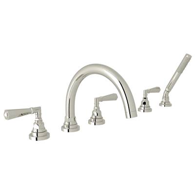 Rohl A2314LMPN - San Giovanni™ 5-Hole Deck Mount Tub Filler