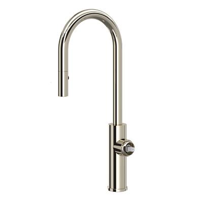 Rohl EC65D1PN - Eclissi™ Pull-Down Bar/Food Prep Kitchen Faucet With C-Spout - Less Handle