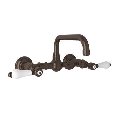 Rohl A1423LPTCB-2 - Acqui® Wall Mount Bridge Lavatory Faucet With U-Spout