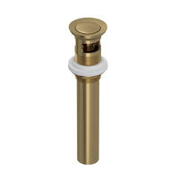 Rohl 0127DOFAG - Lavatory Push Drain With Overflow