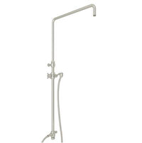 Rohl 1560PN - Riser With Diverter, Hose And Sliding Handshower Holder
