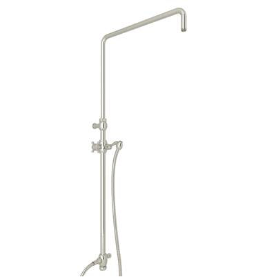 Rohl 1560PN - Riser With Diverter, Hose And Sliding Handshower Holder