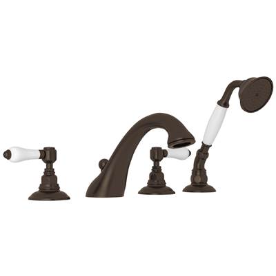 Rohl A1464LPTCB - Acqui® 4-Hole Deck Mount Tub Filler
